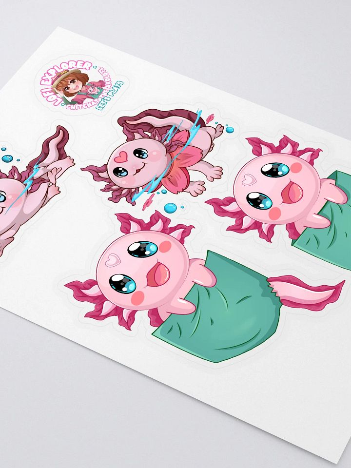 ChitChat the Axolotl Sticker Sheet Set product image (2)