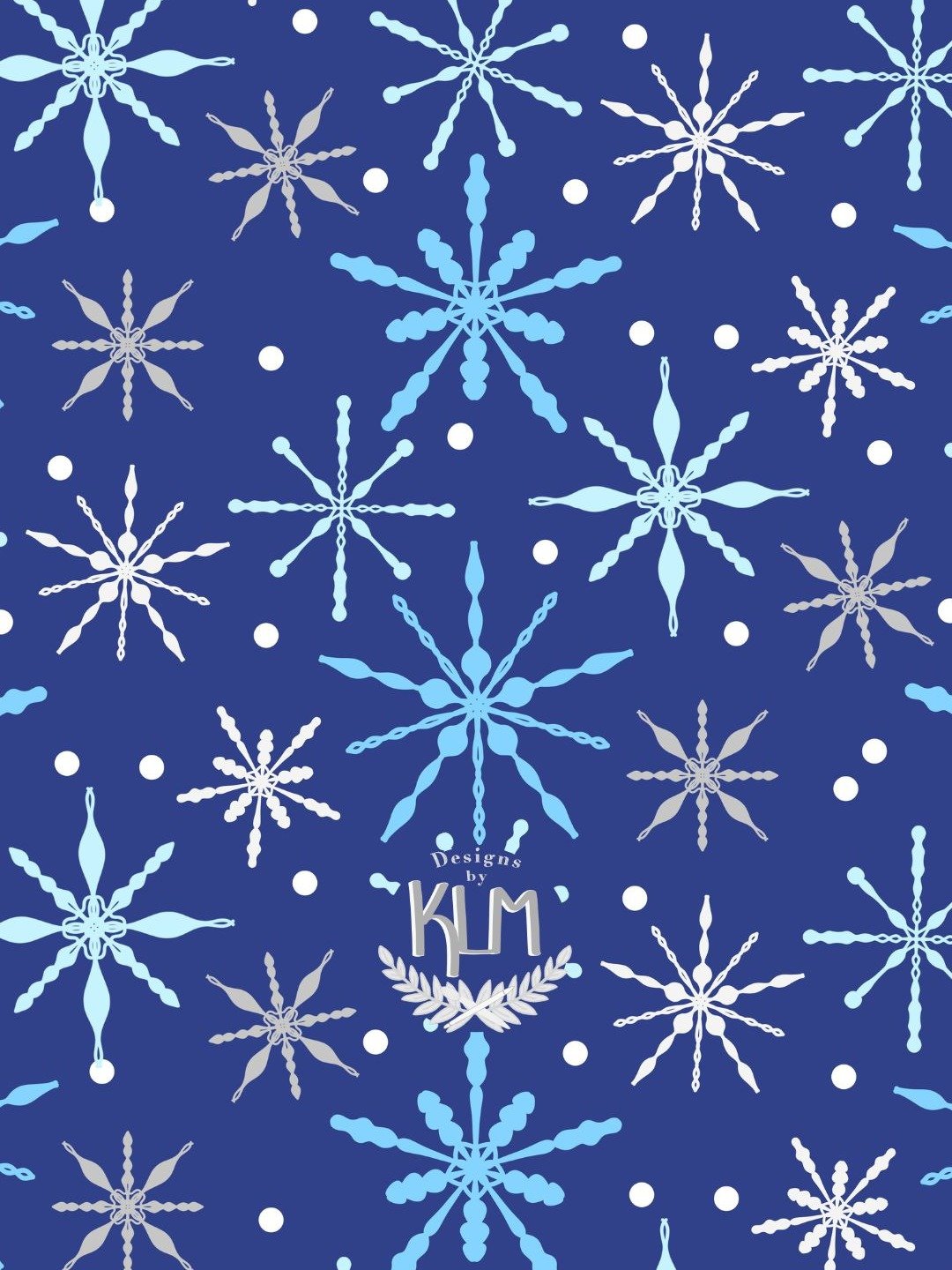 Snowflake Pattern Cellphone Wallpaper product image (1)