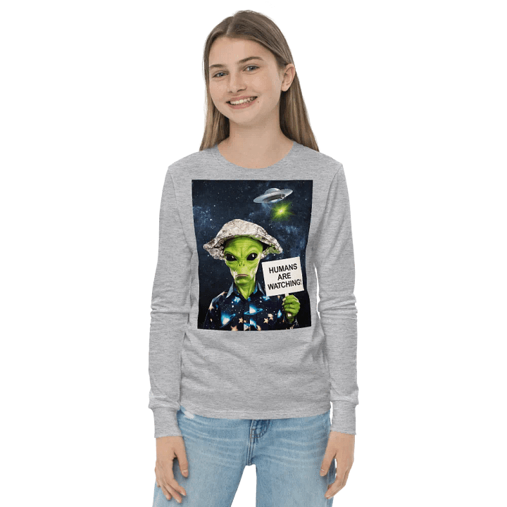 Alien Watcher Youth Long Sleeve T-Shirt Bella+Canvas (Kid's) product image (15)