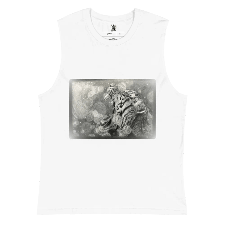 Nashīnasu - Roaring Tiger White Muscle Tank product image (2)