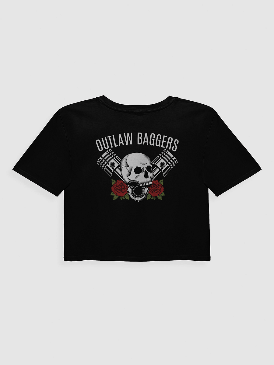 Outlaw Baggers Rose Crop Top Tee product image (2)