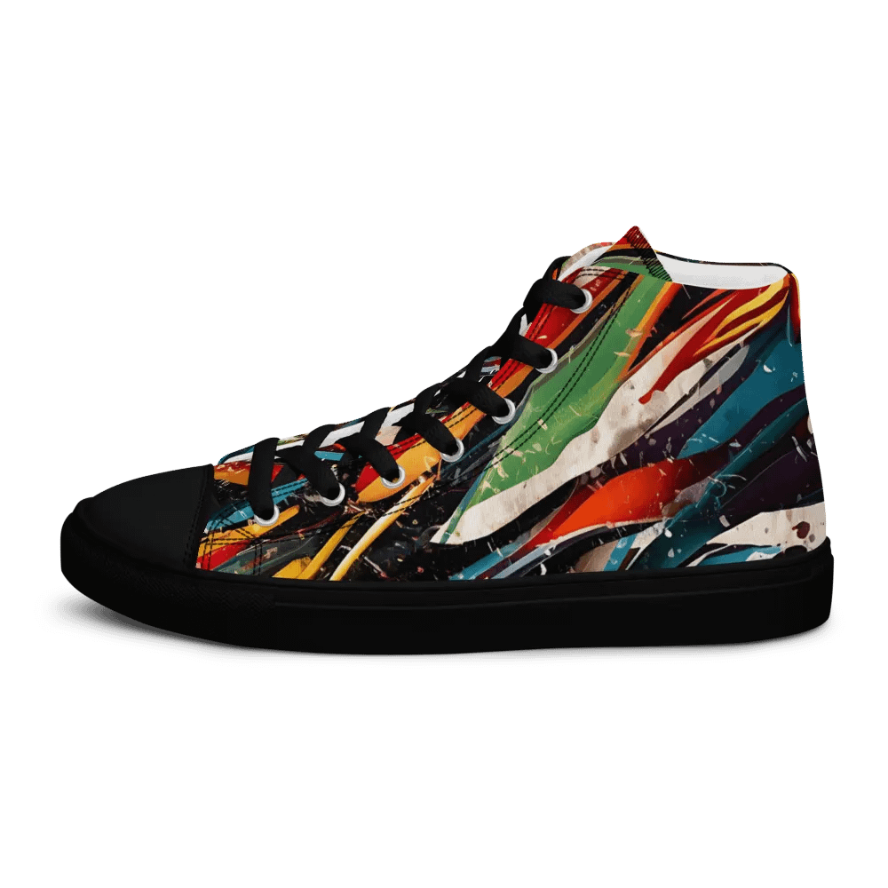 Chromatic Chaos High Top Canvas Shoes product image (8)