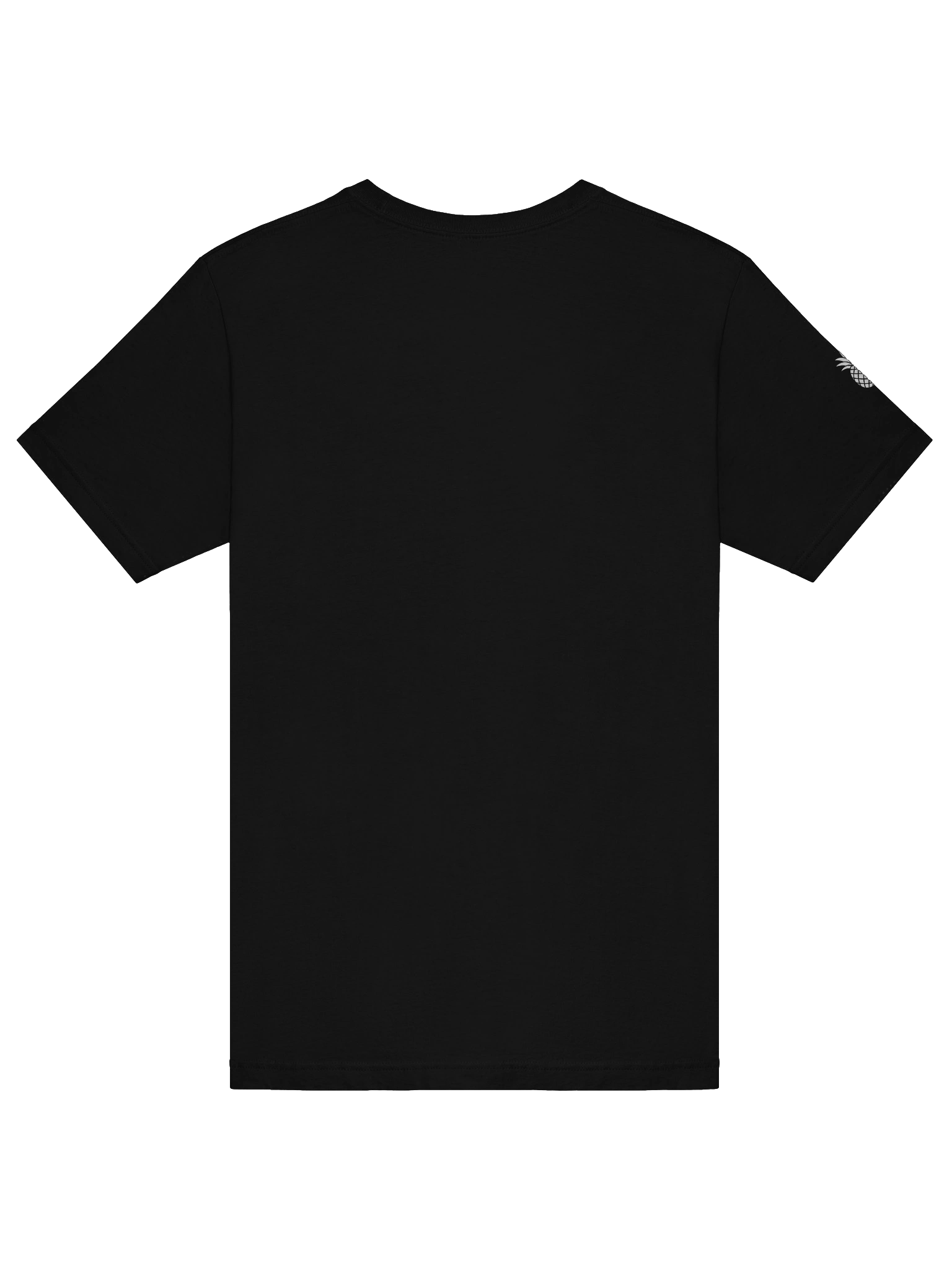 Lucky Pineapple Minimalist Sleeve Solid Color Unisex T-Shirt (Black & Dark Colors) product image (6)