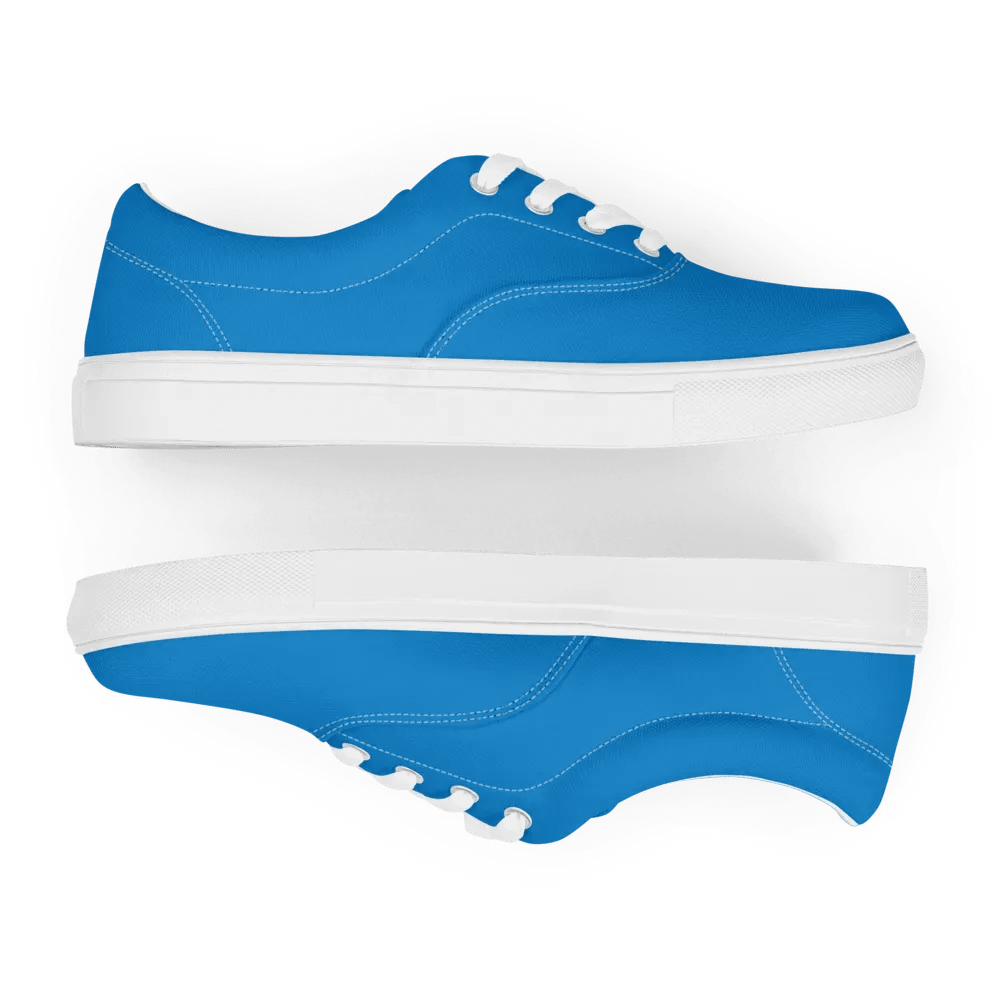 Muse Coquette Lace-Up Canvas Shoes (Blueberry ice cream) product image (7)
