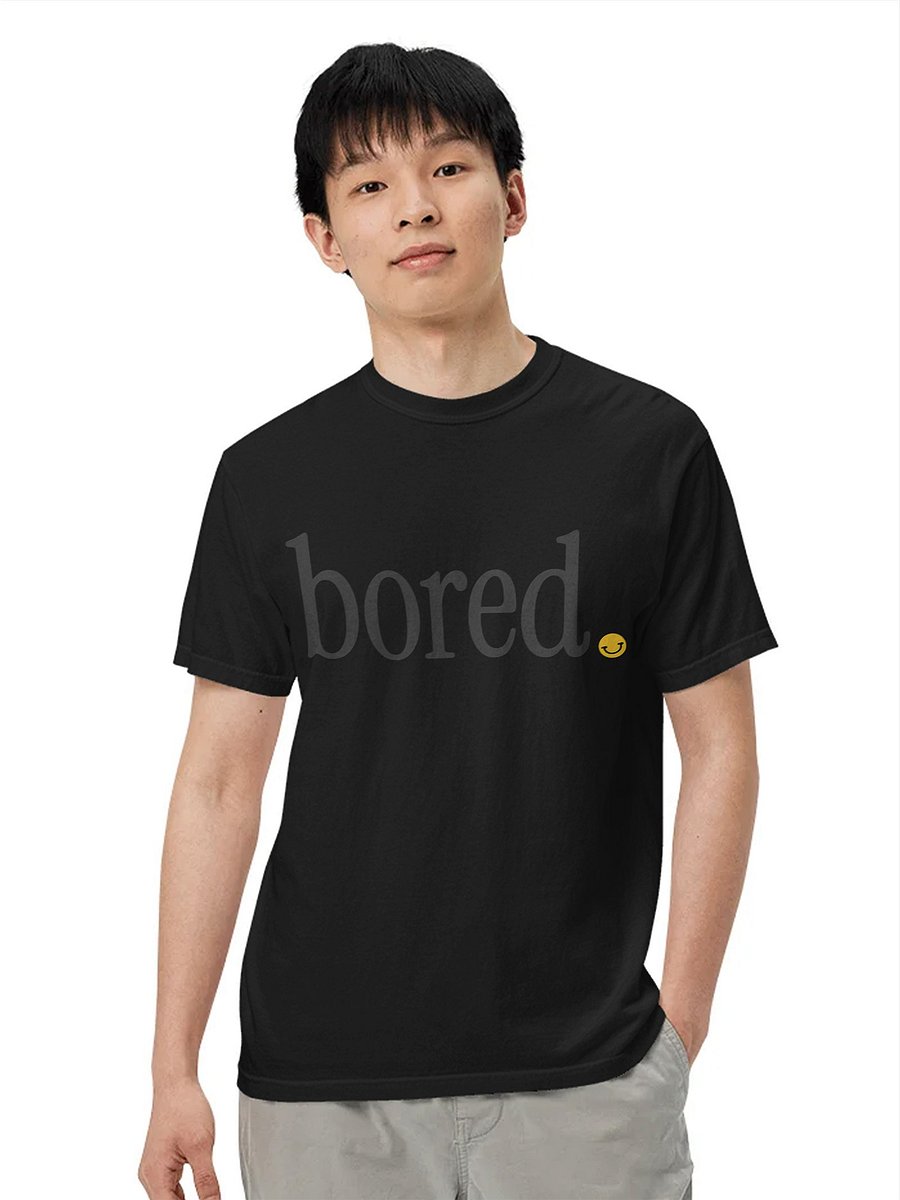 Big Bored (In Black) - A Premium Relaxed Fit DTG Printed Tee product image (5)