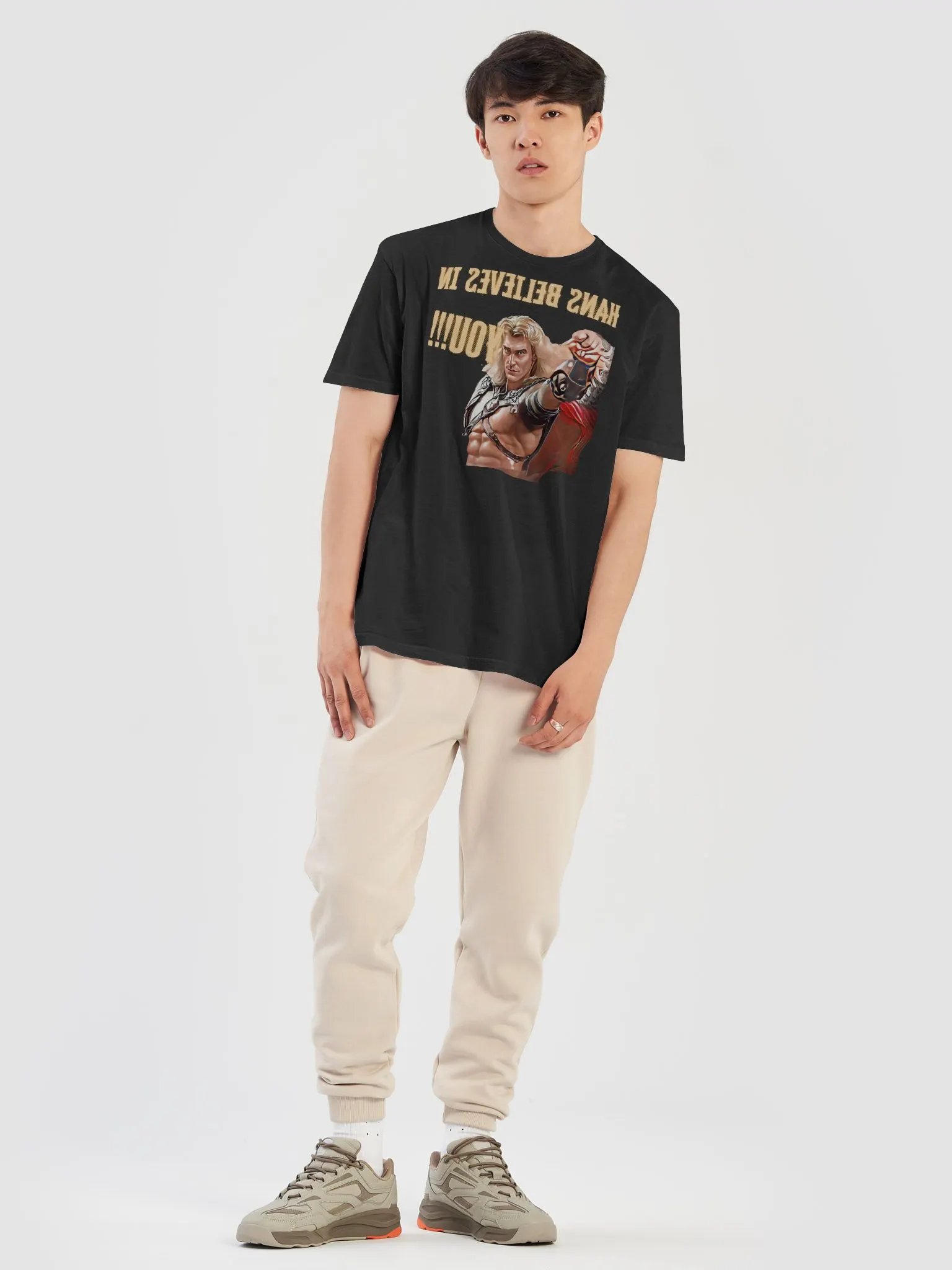 Hans Believes In You Casual Gym Shirt product image (34)