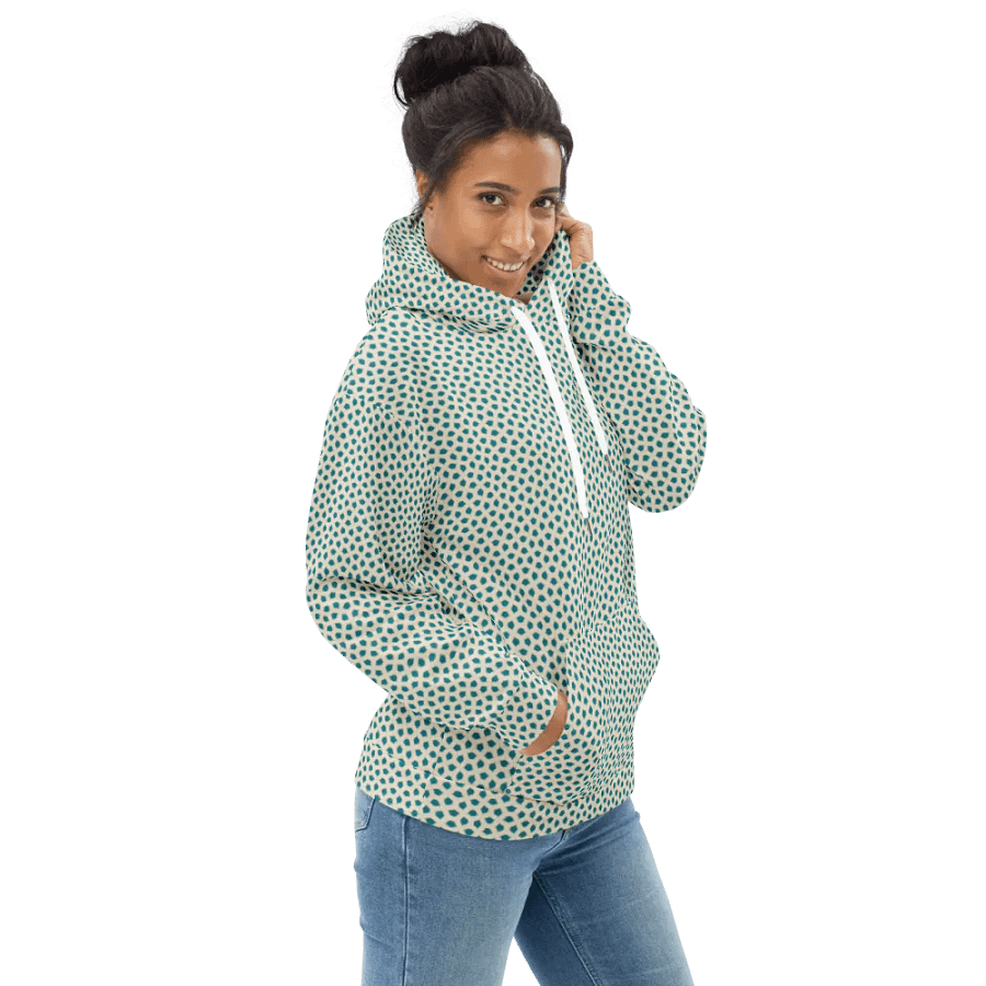 Blue Leaves Recycled Unisex Hoodie product image (1)