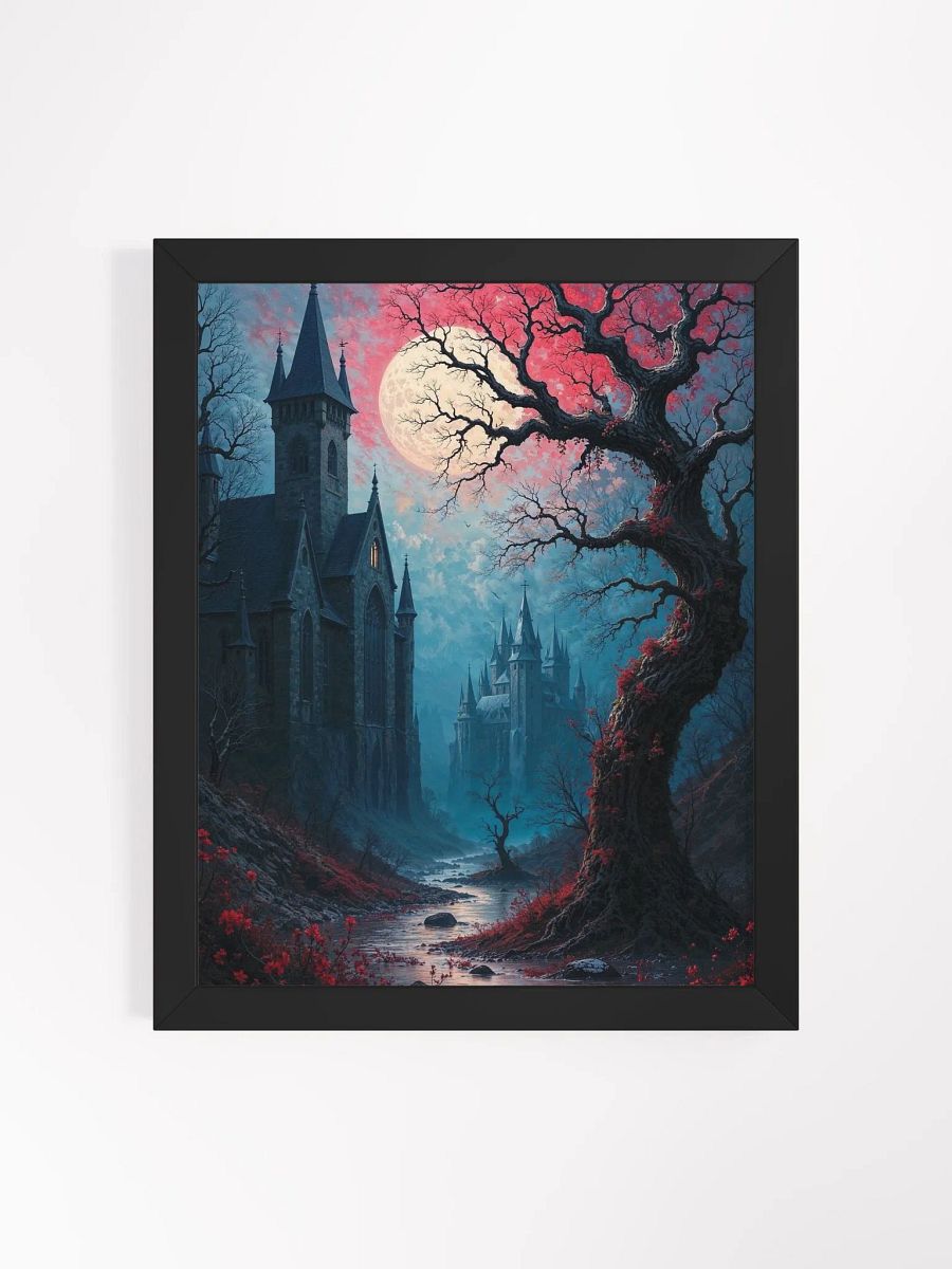 Moonlit Gothic Castle Framed Print product image (19)
