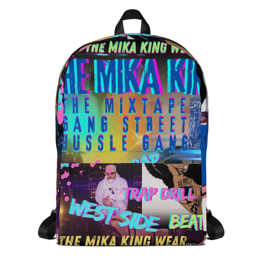 Mochila con estampado integral By The Mika King Wear,Modelo Gang Street Hussle Gang. product image (1)