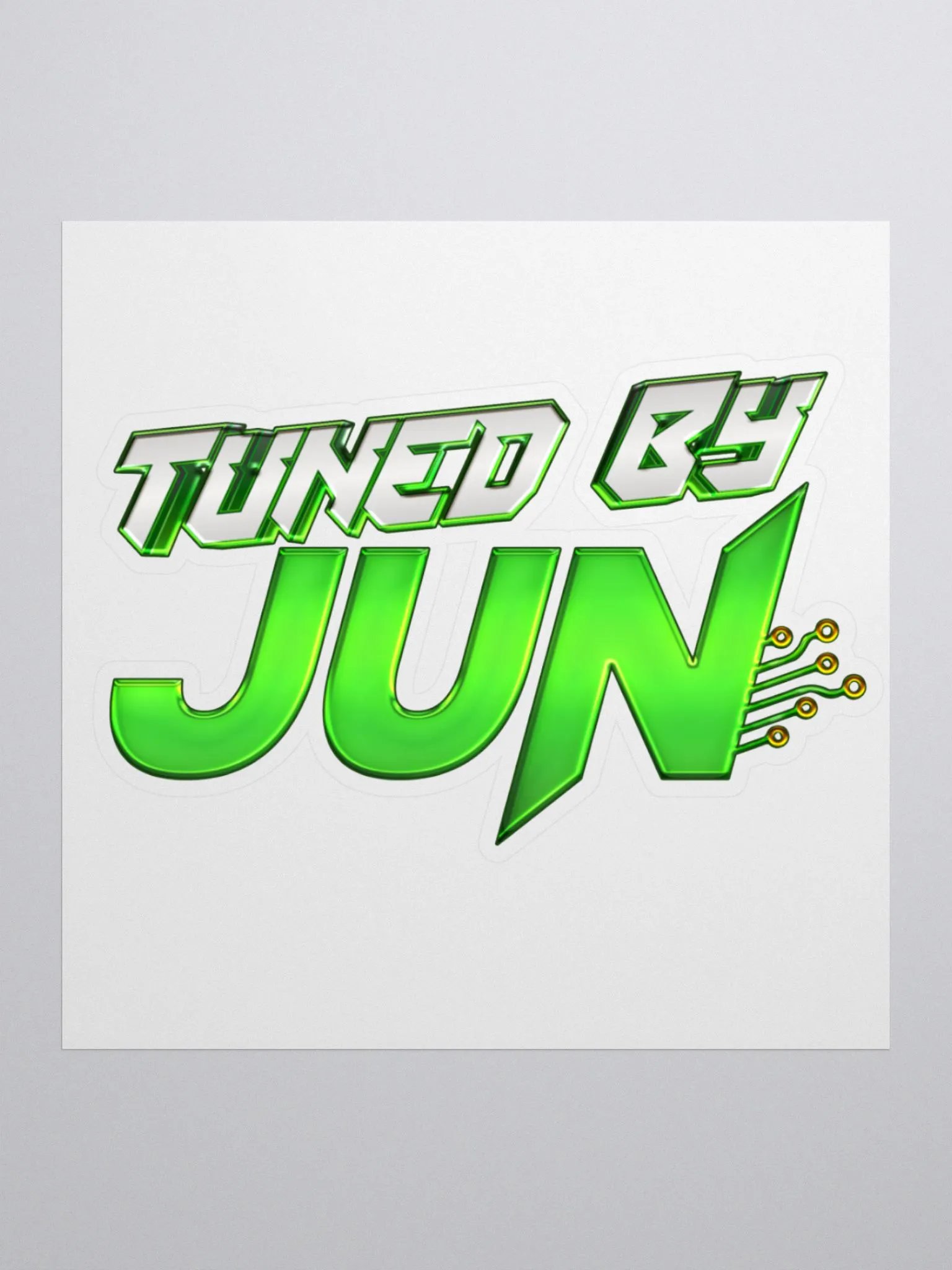 Tuned By Jun Sticker product image (1)