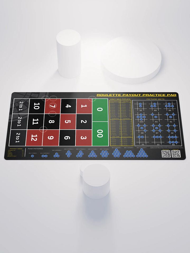 Roulette Payout Practice Pad - Grey Vignette product image (1)