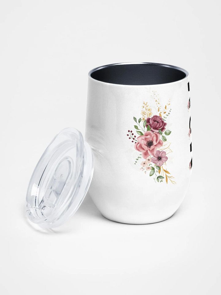 Floral Mom Life Wine Tumbler product image (2)