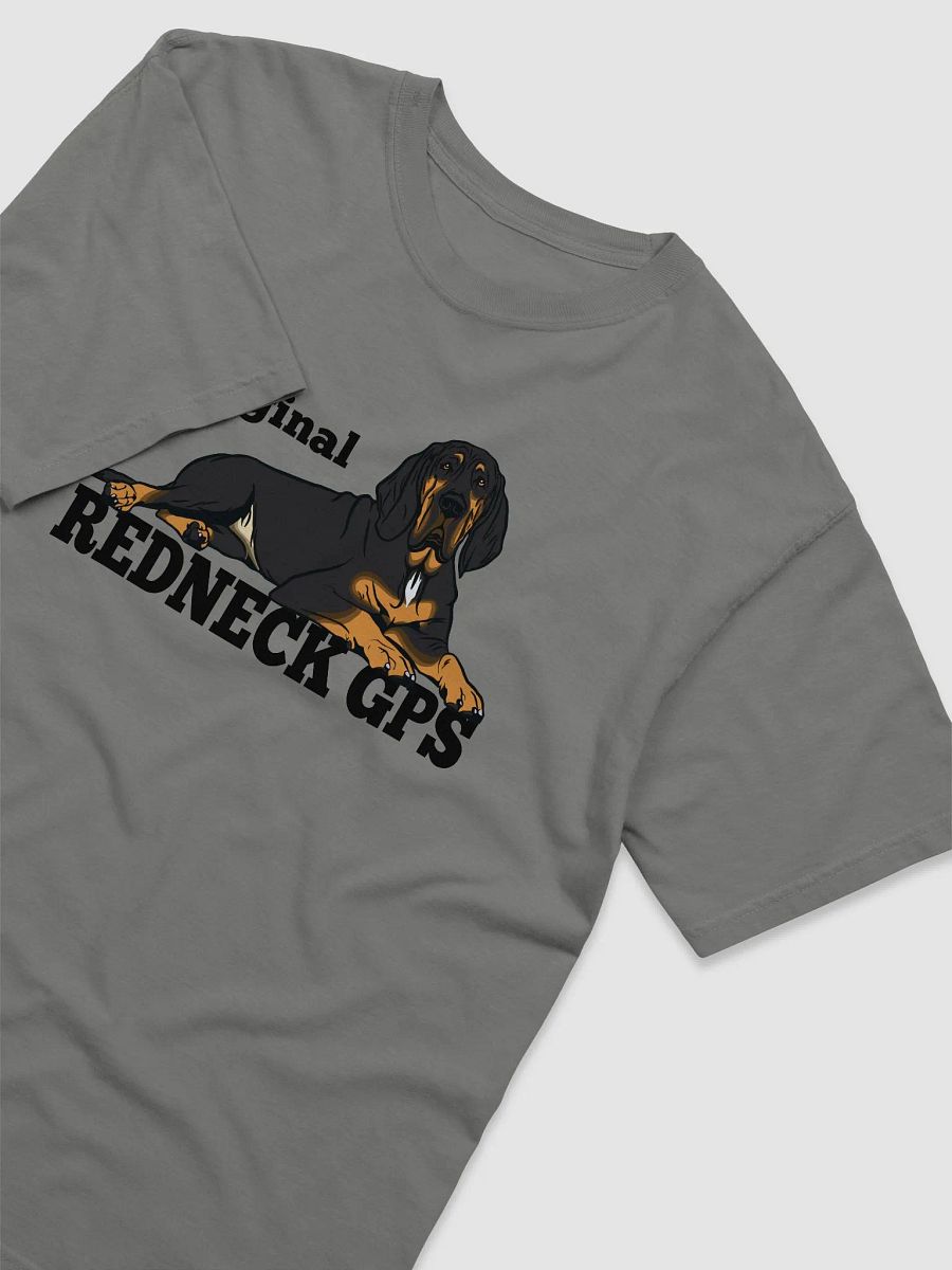The Original Redneck GPS T-Shirt of a Bloodhound (Black and Tan) | Funny T-Shirt for Bloodhound Paw-rents product image (16)