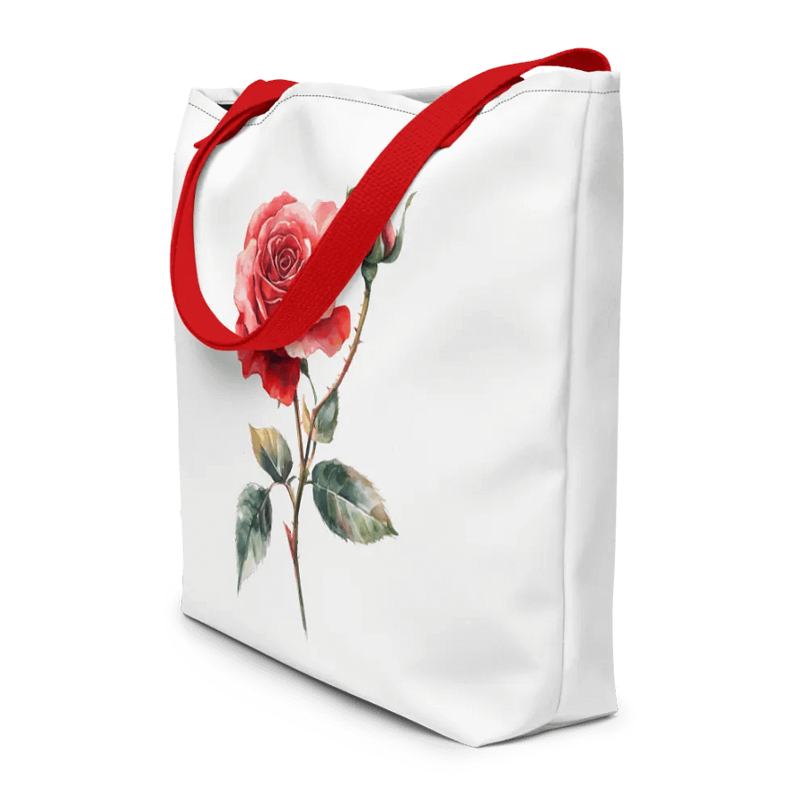 Blooming Red Rose Large Tote Bag product image (8)