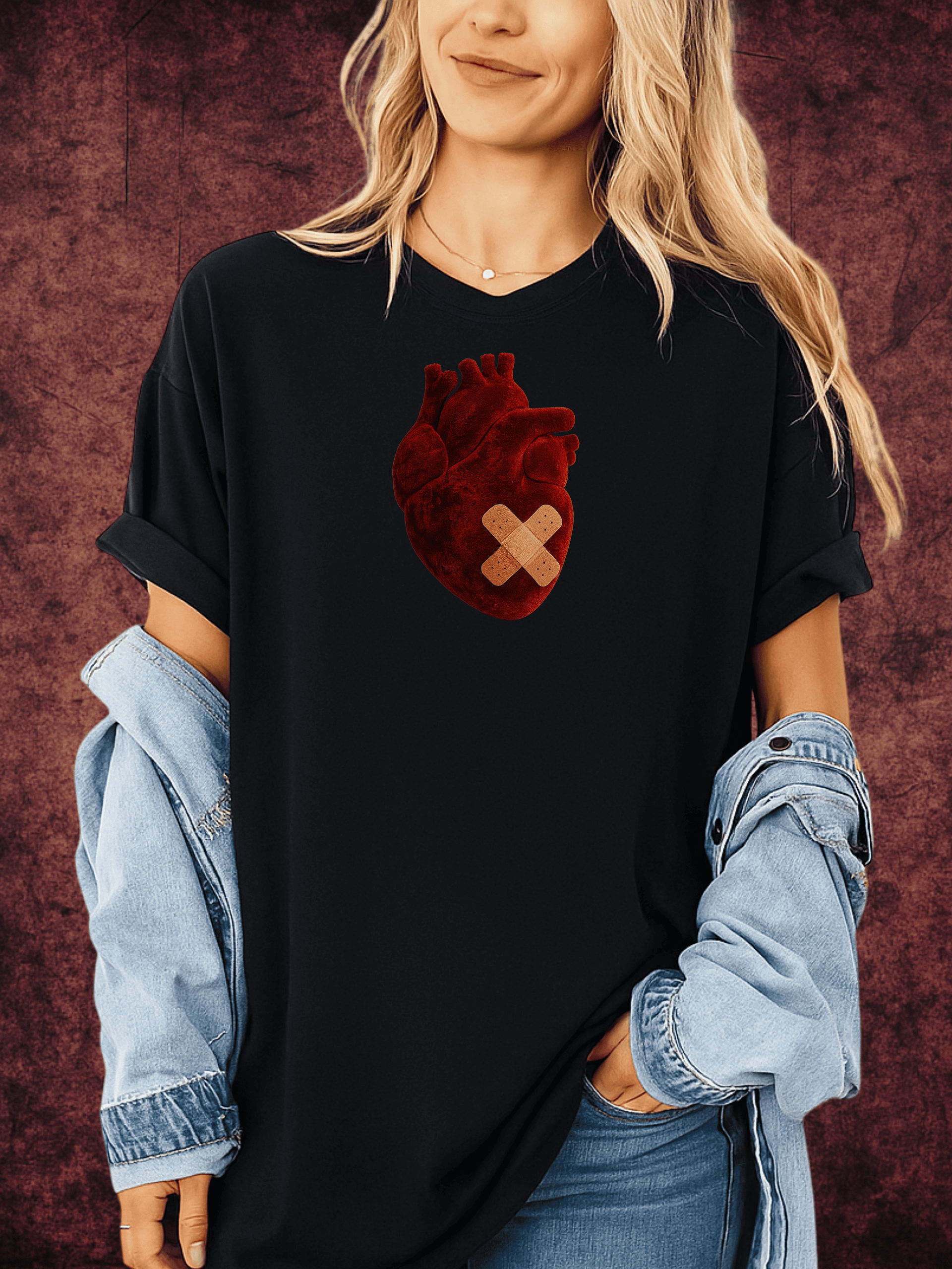 Mending Velvet Heart T-Shirt product image (1)