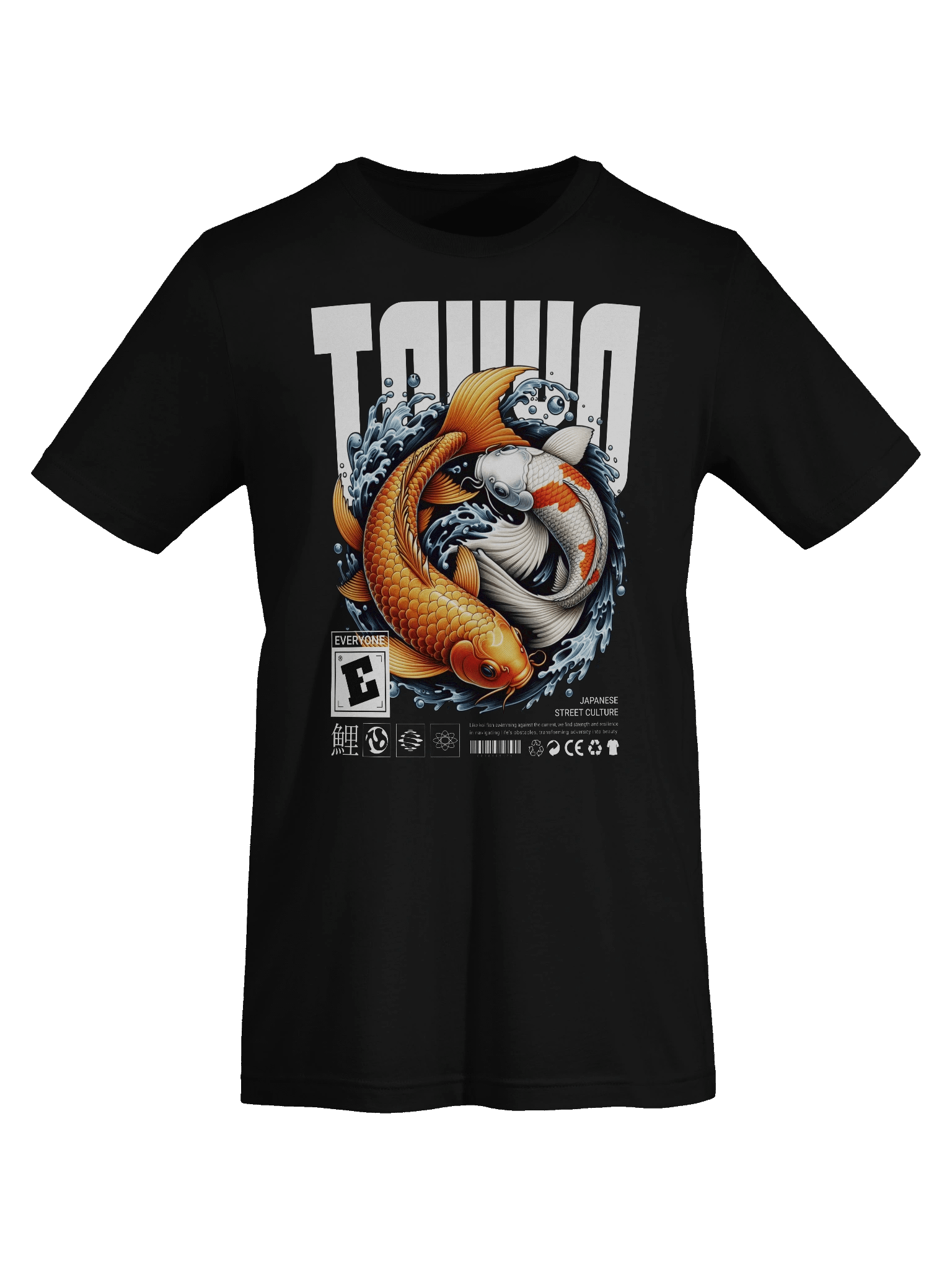 Koi Fish Graphic T-Shirt: A Fusion of Art and Tokyo Style product image (7)