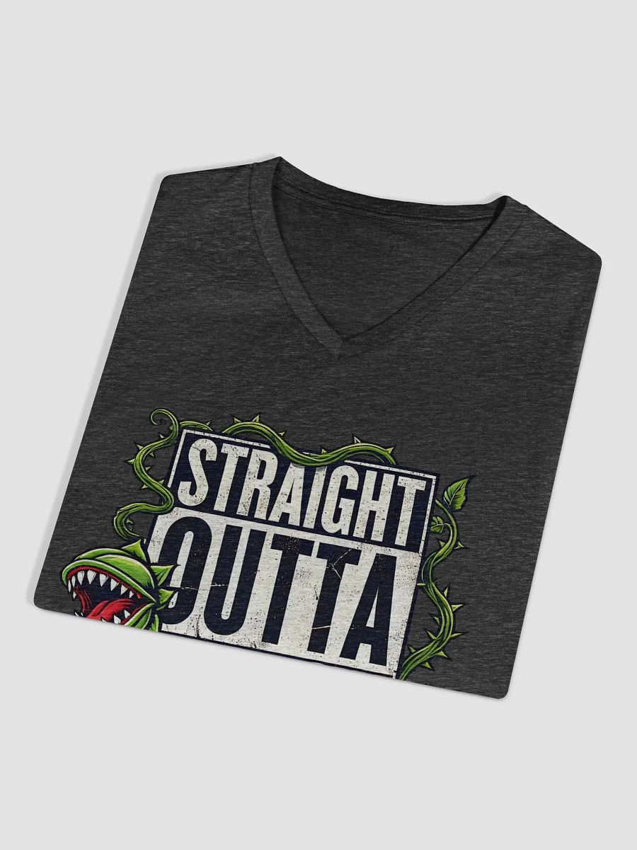 Straight Outta Skid Row Little Shop of Horrors V-Neck T-Shirt – Women's Relaxed Broadway Tee product image (3)