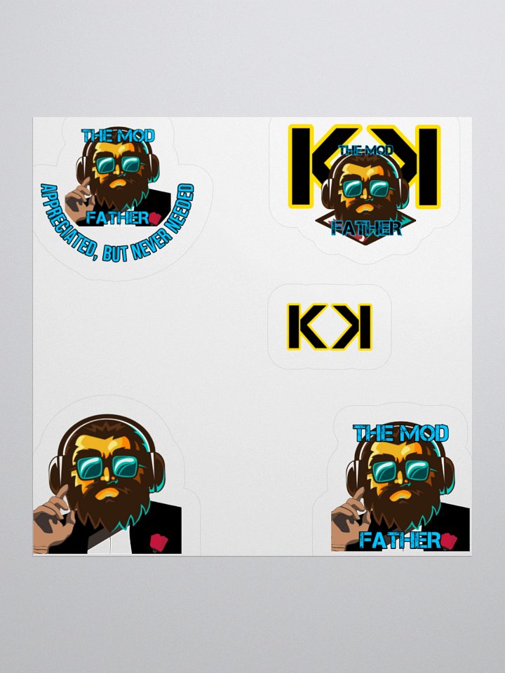 Themodfather kiss cut stickers product image (1)