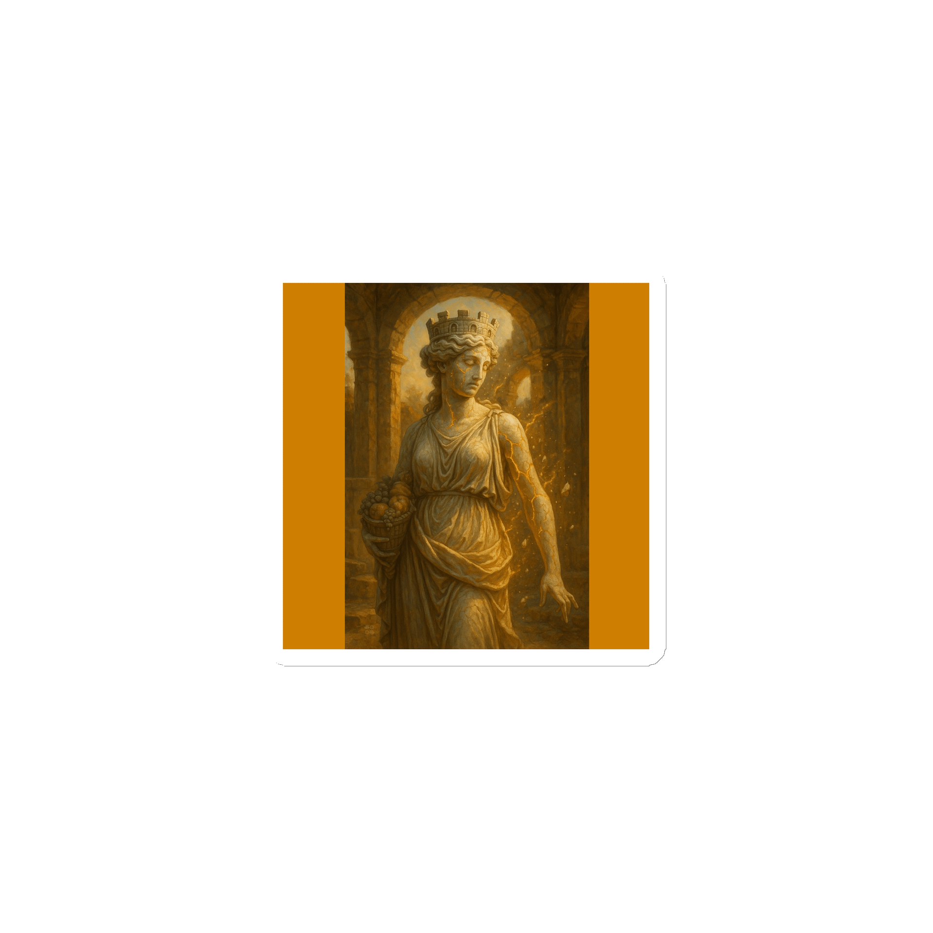 Goddess Fortuna Annonaria Breaking Free Vinyl Magnet product image (1)