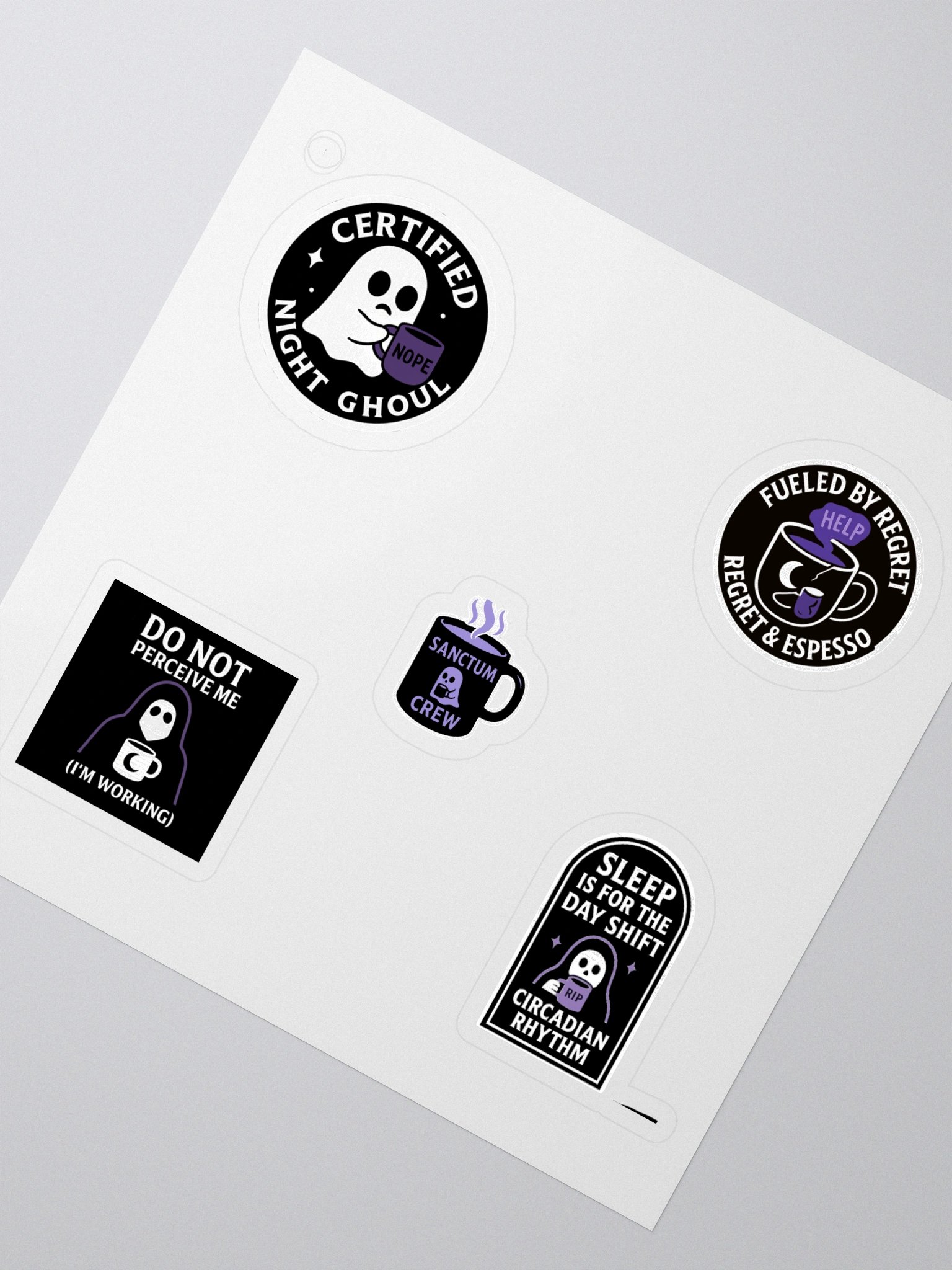 Night Ghoul Coffee Sticker Collection product image (2)