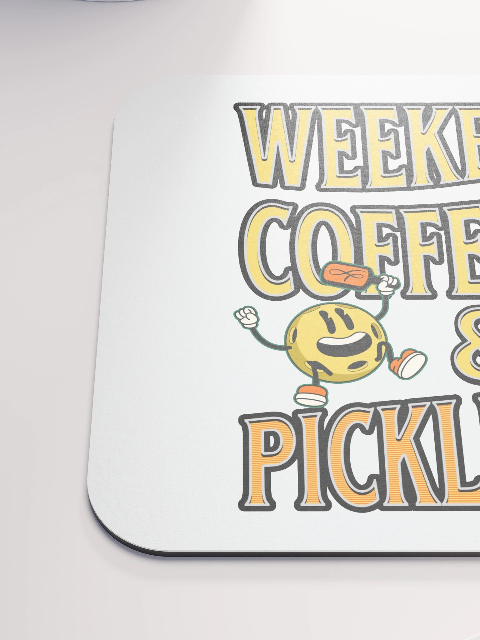Weekends Coffee And Pickleball Playful Mouse Pad product image (6)