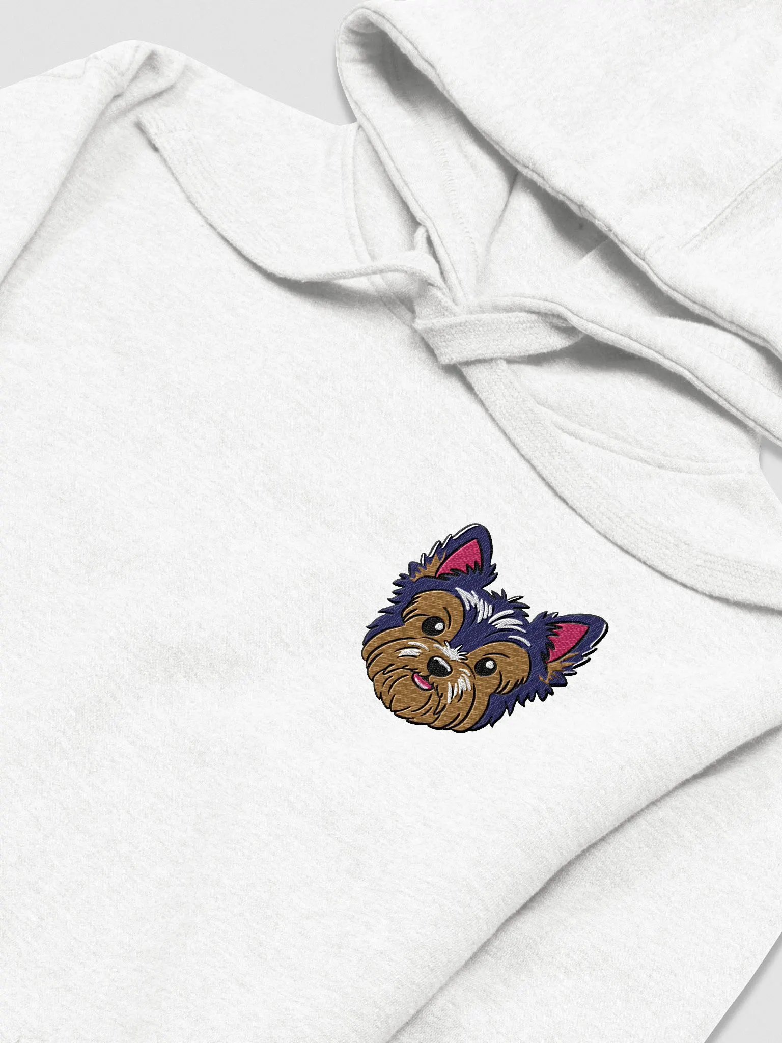 Cartoon Yorkshire Terrier Dog Face Unisex Hoodie product image (3)