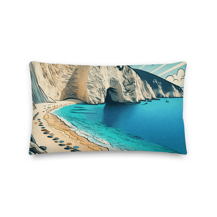 Comic Beach All-Over Print Pillow | Ai Design Greece product image (2)