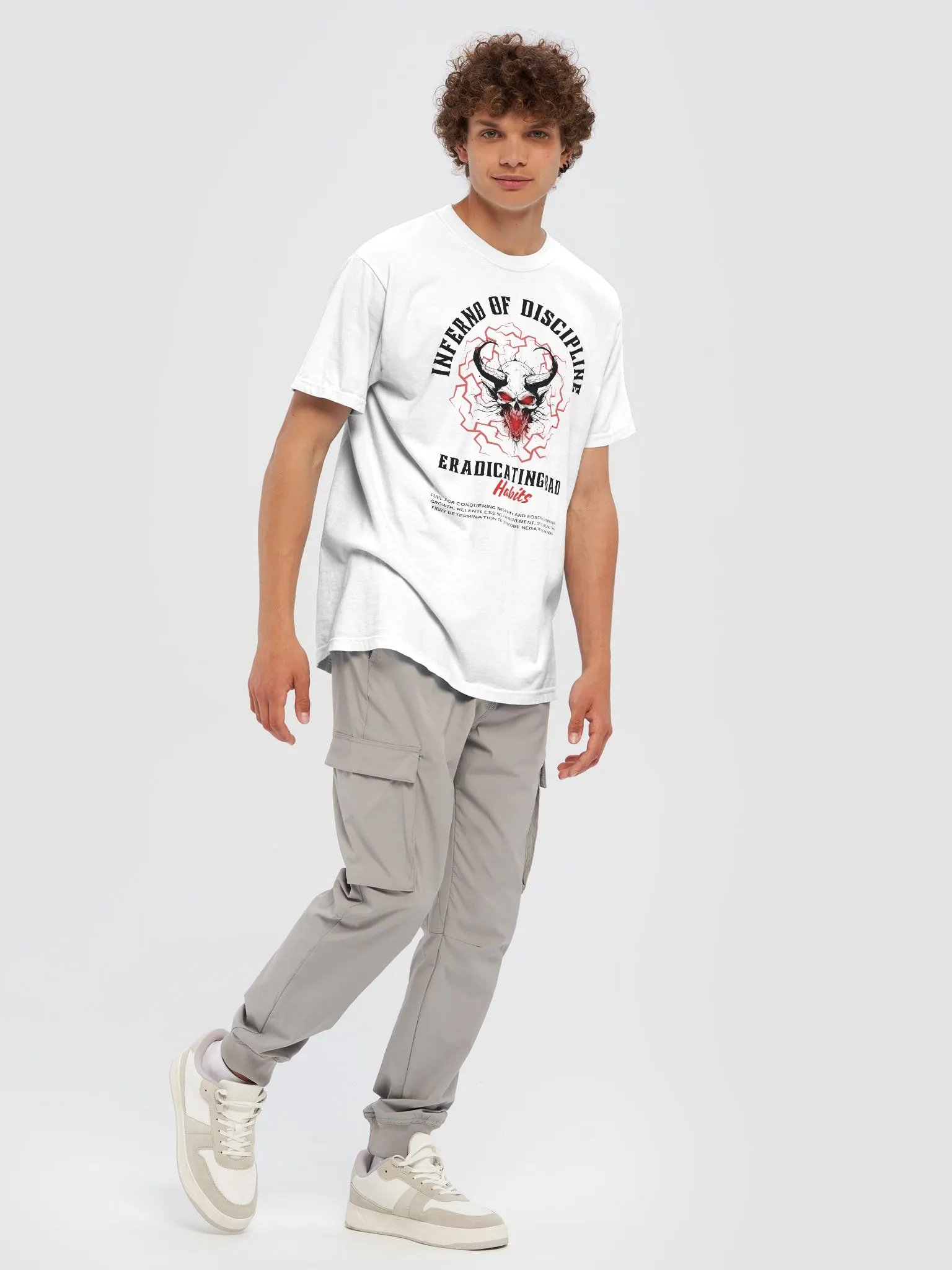 Inferno of Discipline: Eradicating Bad Habits Relaxed T-shirt product image (7)