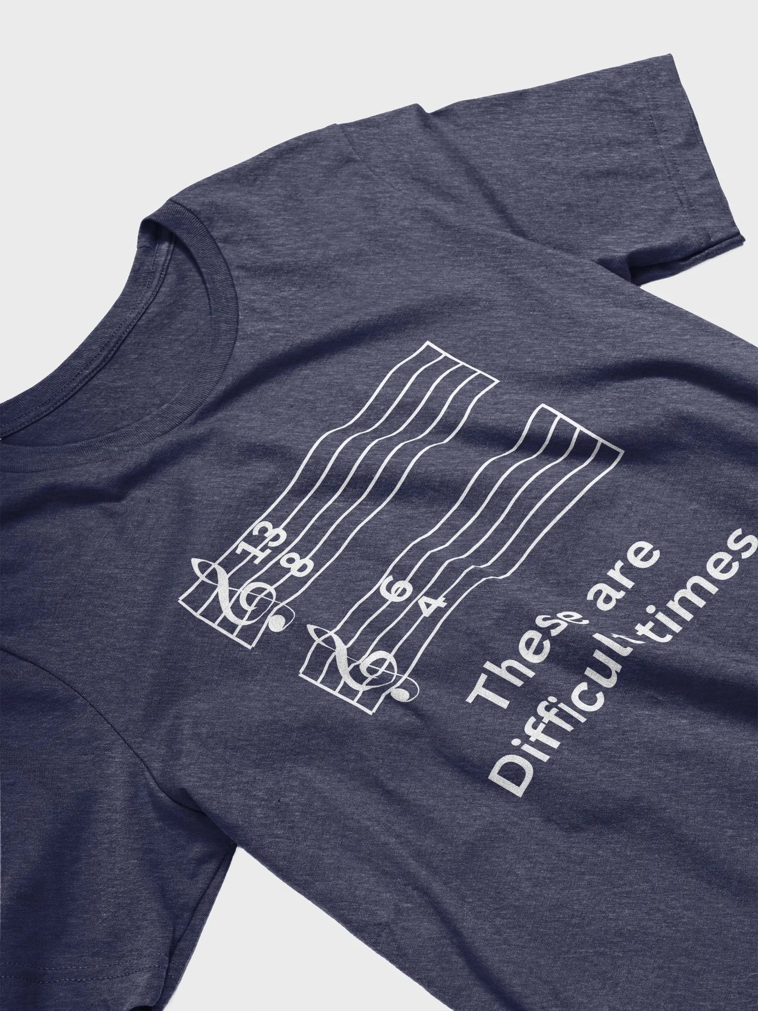 These Are Difficult Times Music - Unisex T-shirt Bella Canvas 3001 product image (15)