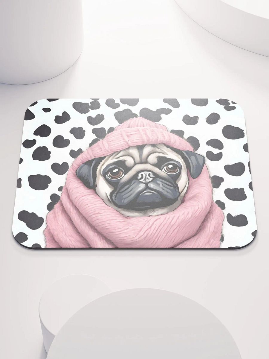Dotted Pug Mouse Pad product image (3)