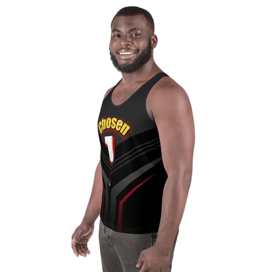 Chosen 1 Black and Red Men's Tank-top product image (3)