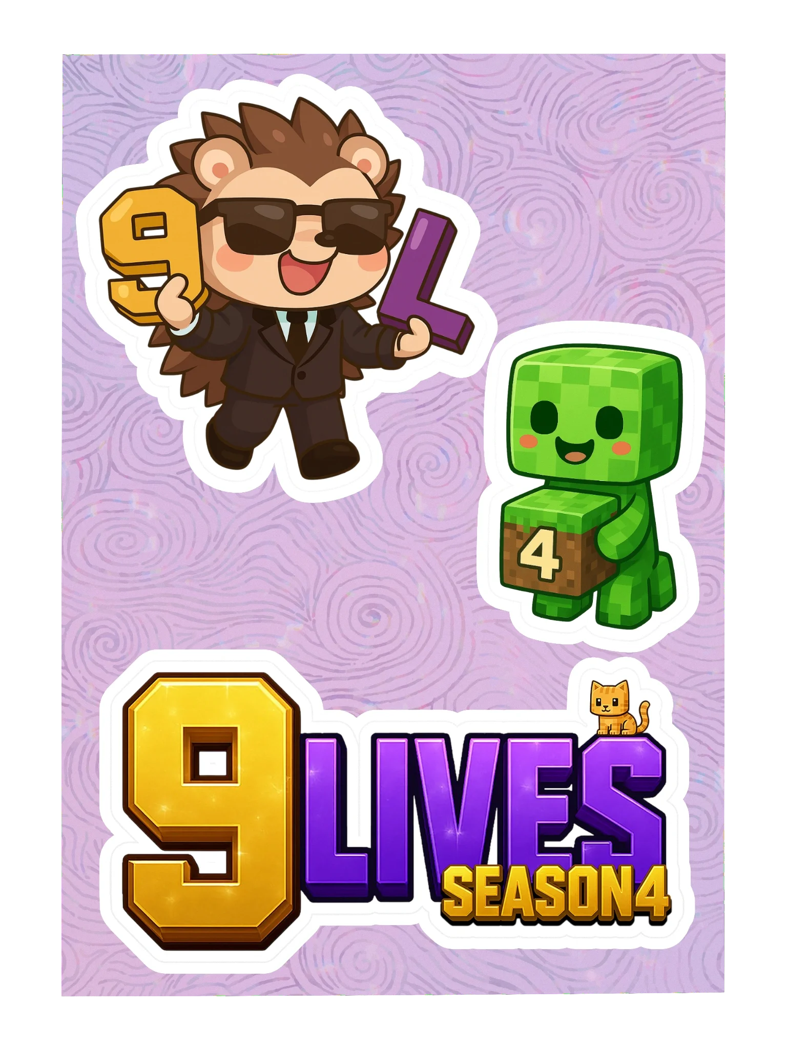 9LS4 SirHunt_ Sticker Sheet product image (1)