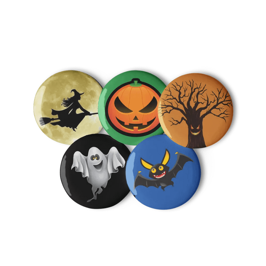 Halloween Pin Button Set (5-Piece) (2024) product image (6)
