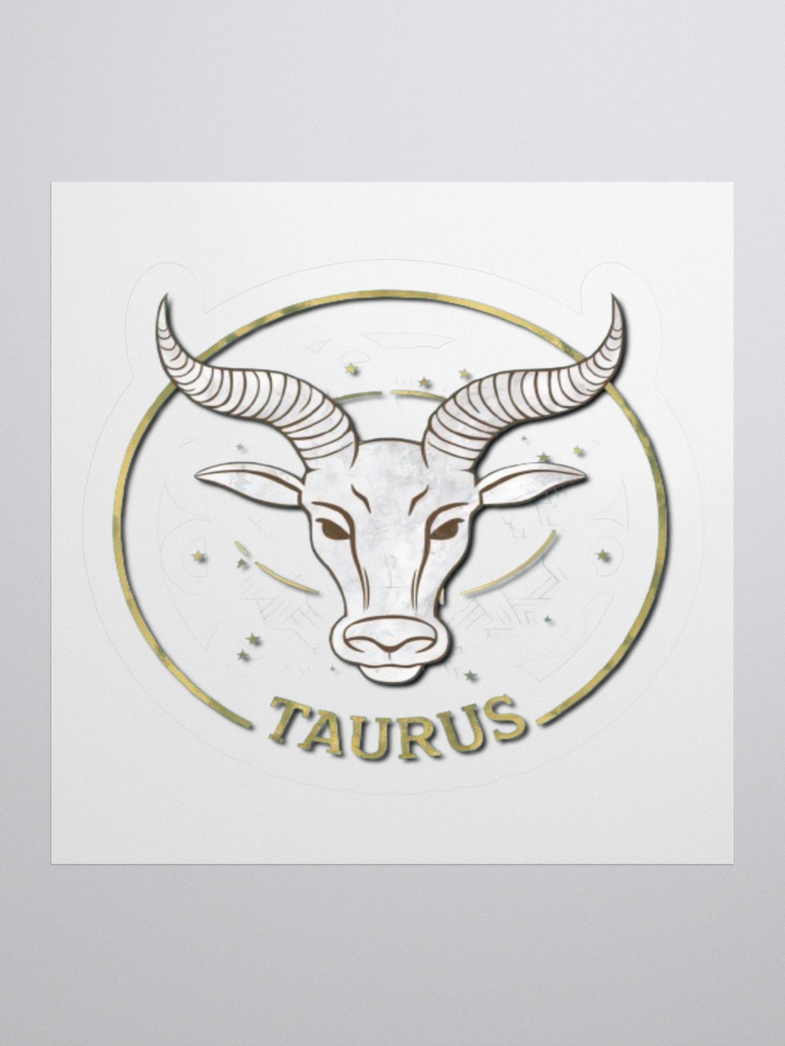 Taurus Zodiac Sticker - Exclusive Bull Design | TDS Music product image (3)