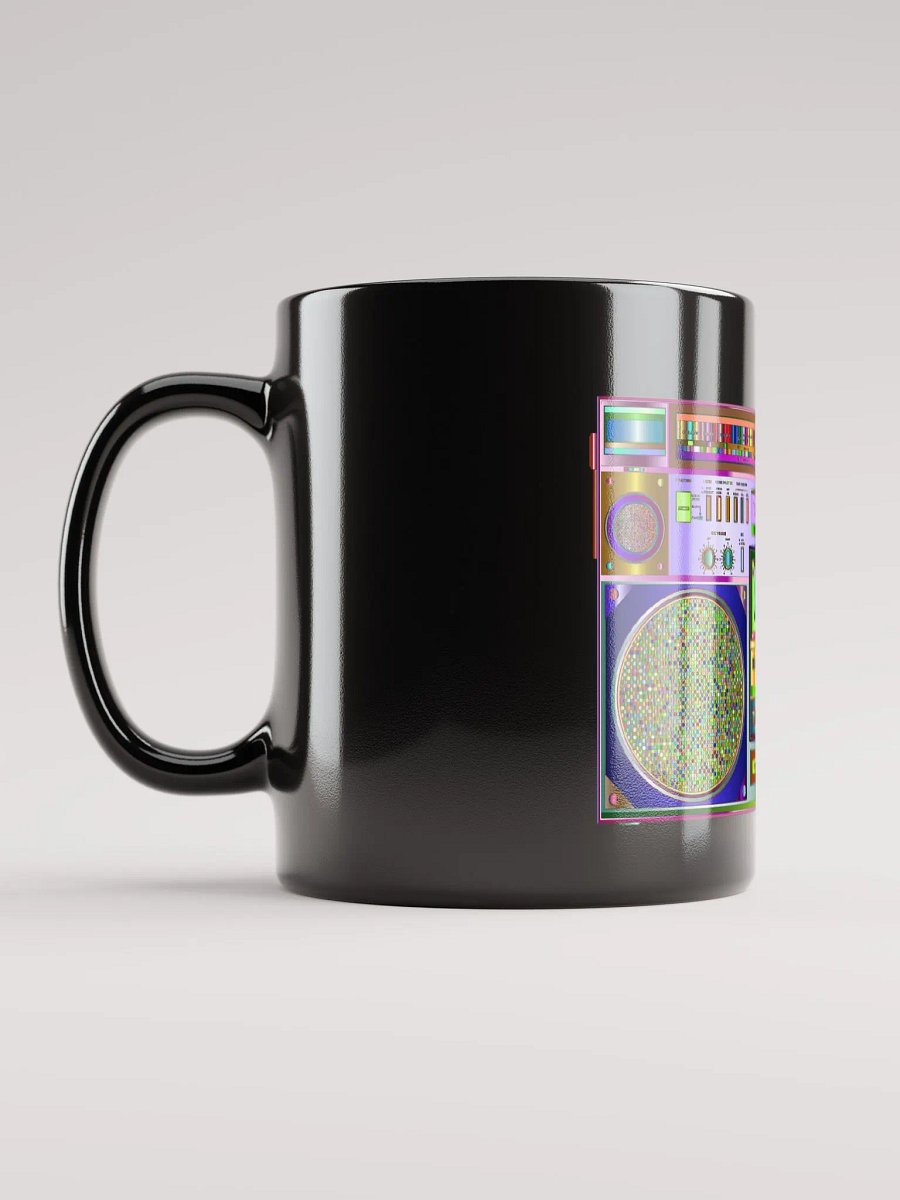 Black Glossy Coffee mug- 1980's Boombox Coffee Mug product image (6)