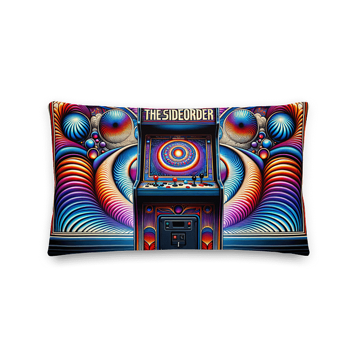 Neon Silhouette All-Over Pillow product image (5)