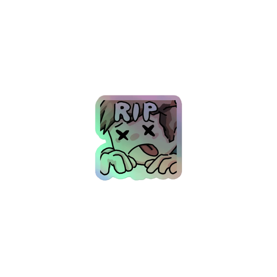 Chaabbz R.I.P Holographic Emote Sticker product image (1)