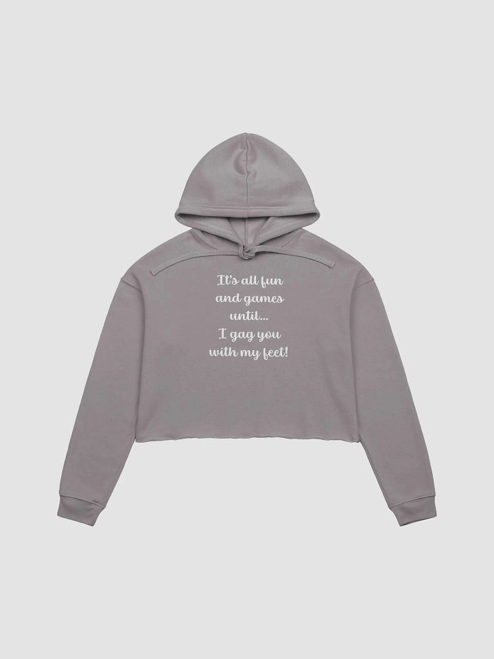 It's All Fun and Games Cropped Hoodie product image (1)