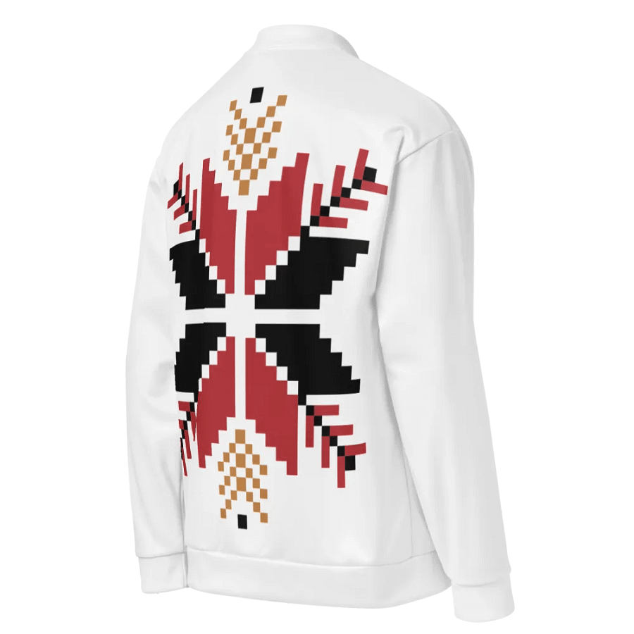 Symmetric Tulip Dreams Bomber Jacket product image (4)