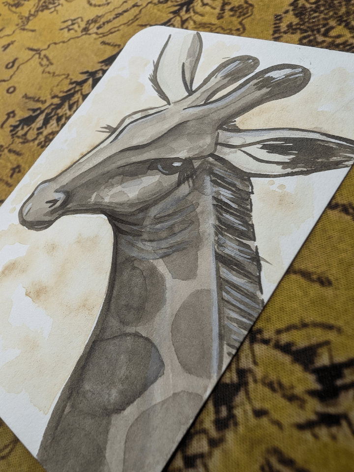 Giraffe Inkwash product image (2)