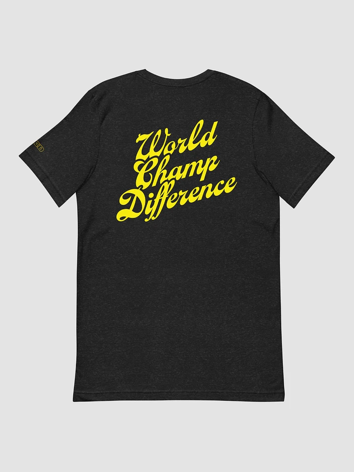 WolfeyVGC World Champ Cursive Black Shirt - Yellow product image (1)