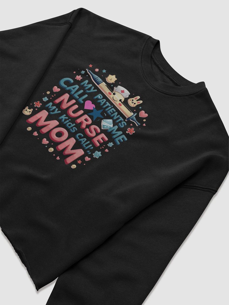 Nurse Mom Playful Fleece Crop Sweatshirt product image (14)