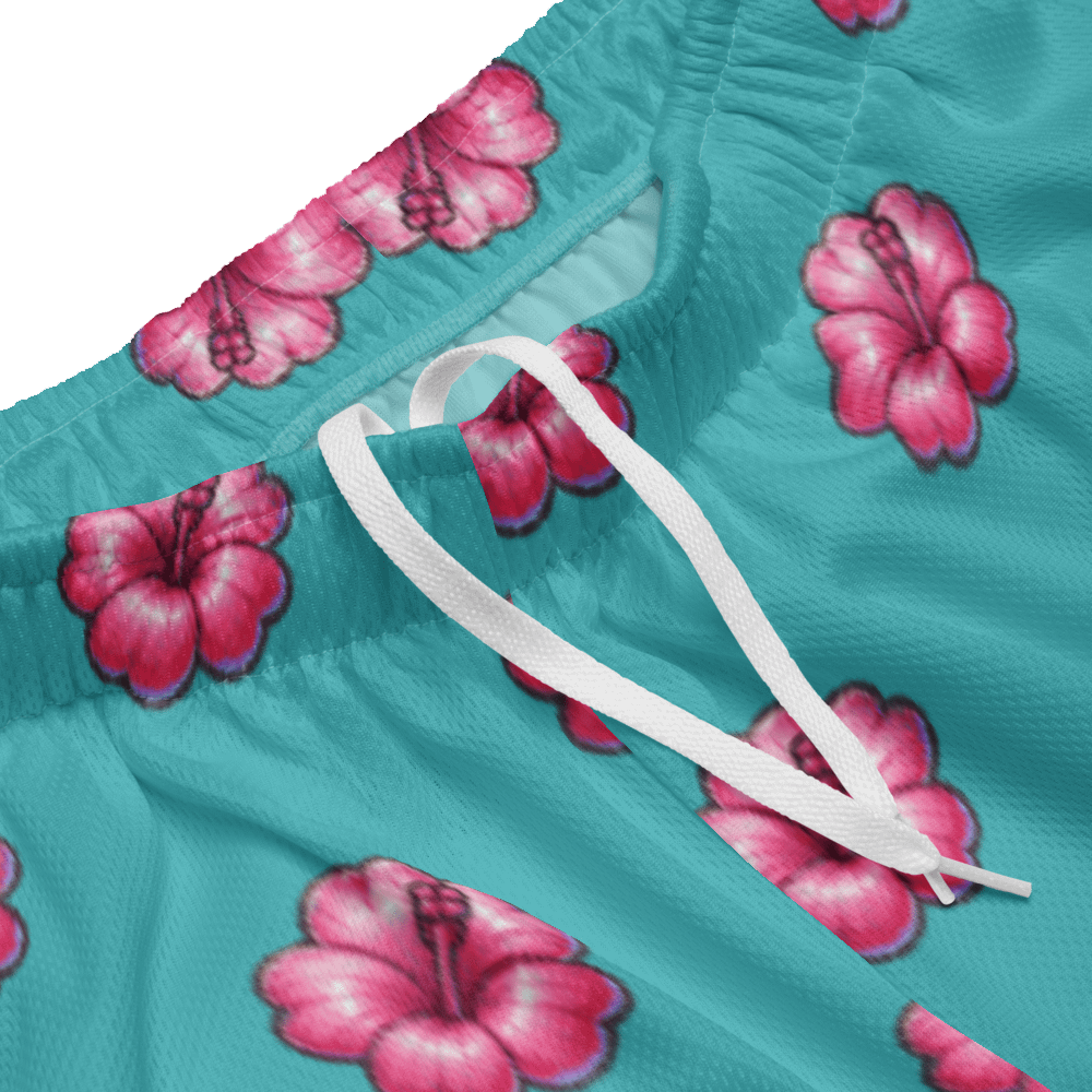 NRG Cherry Blossom Athletic Shorts (Turquoise) product image (3)