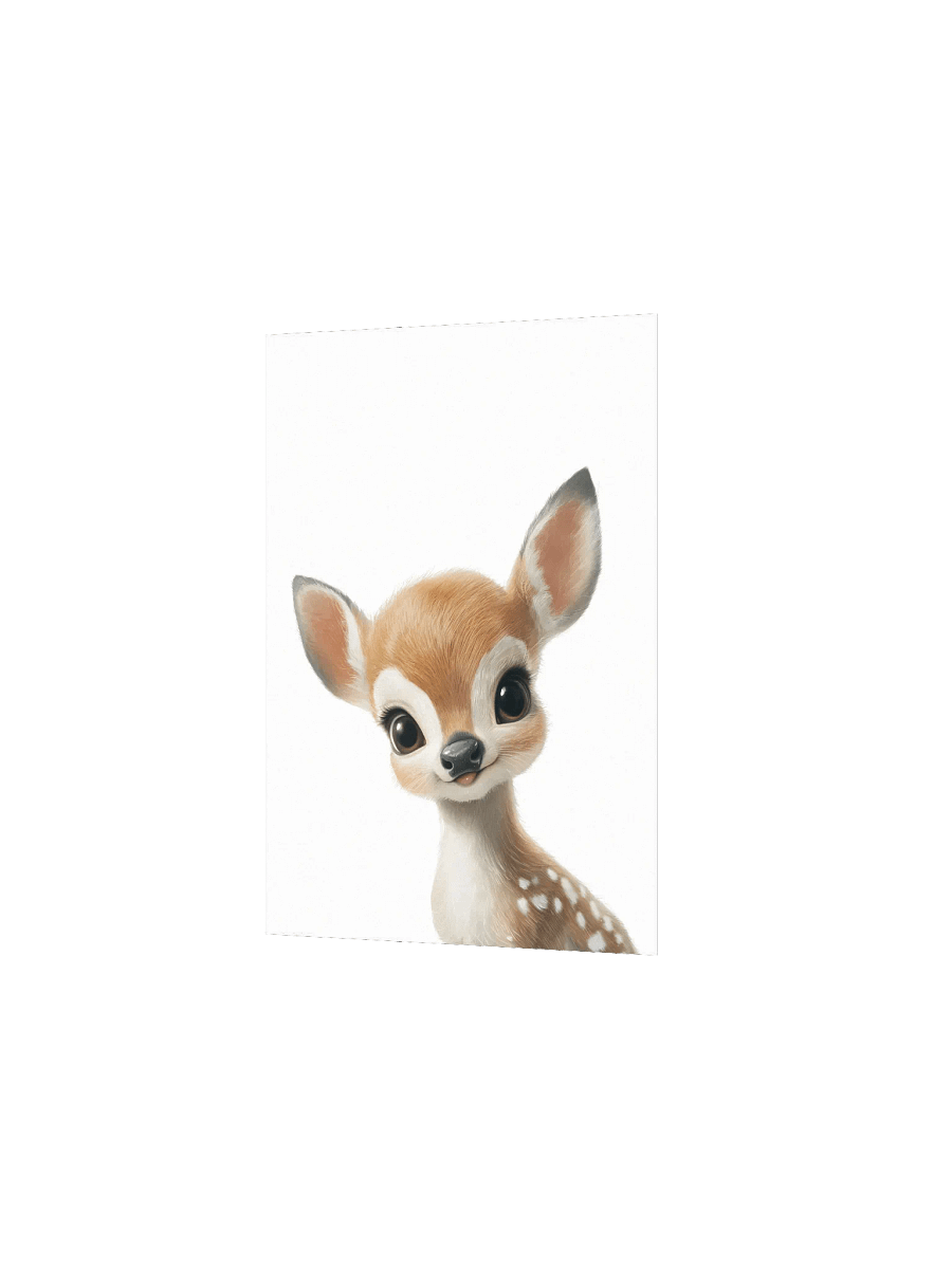 Woodland Curious Deer Nursery Print product image (3)