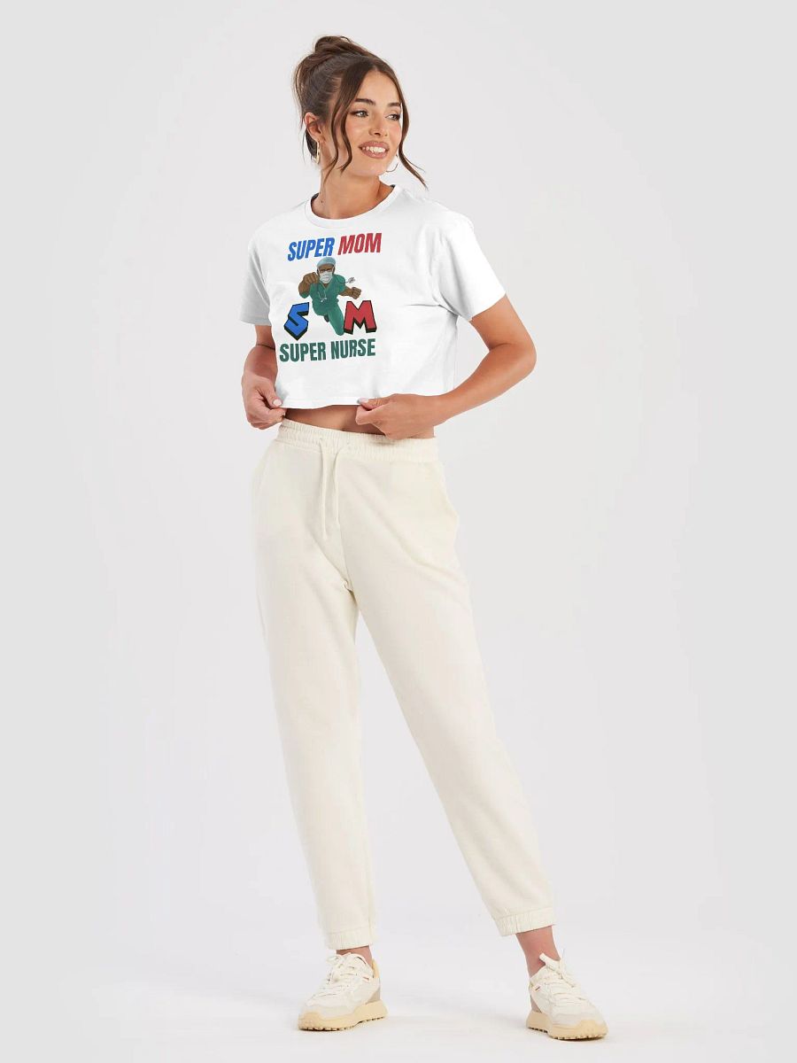 Super Mom, Super Nurse Crop Top product image (5)