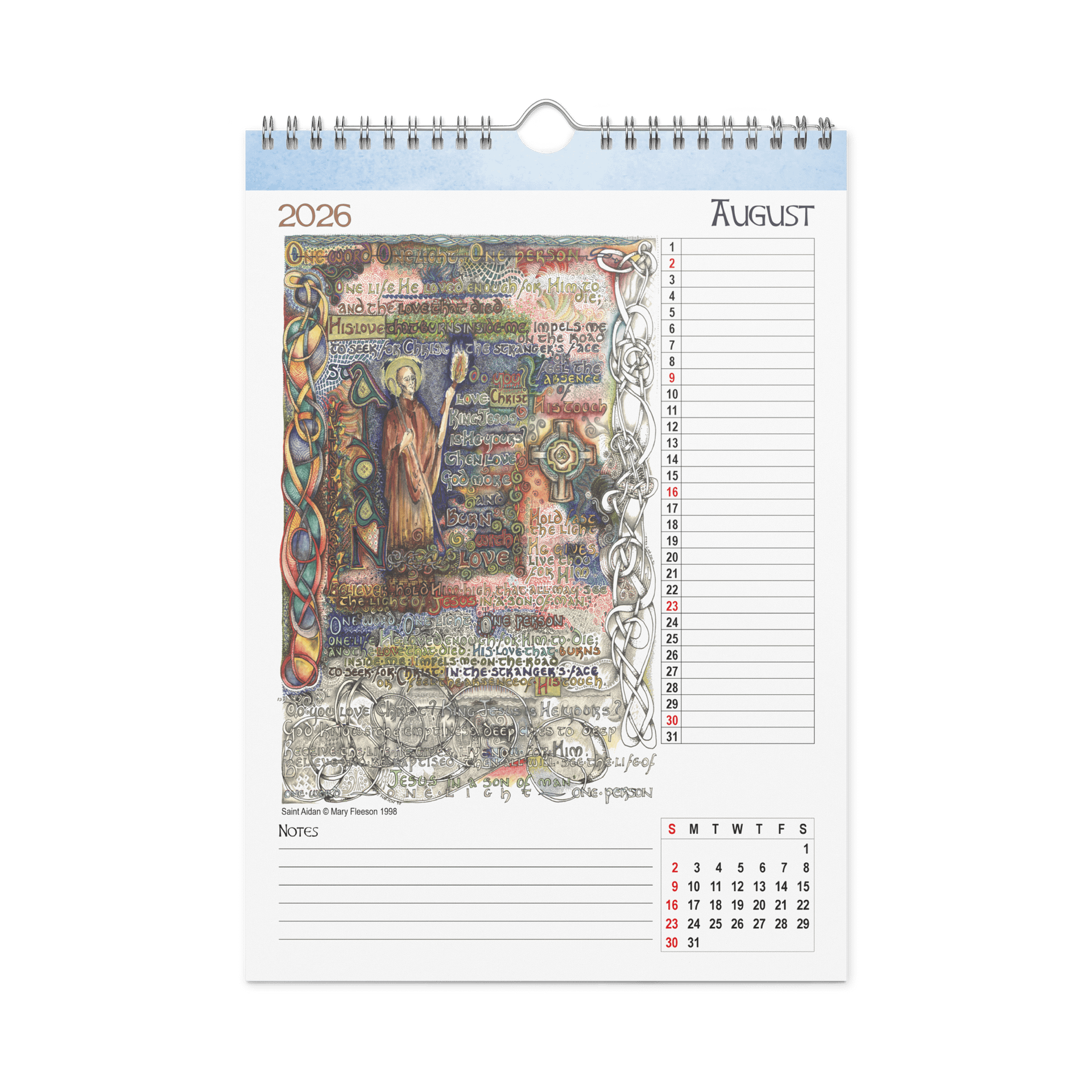 The Lindisfarne Scriptorium Calendar for 2026 product image (3)