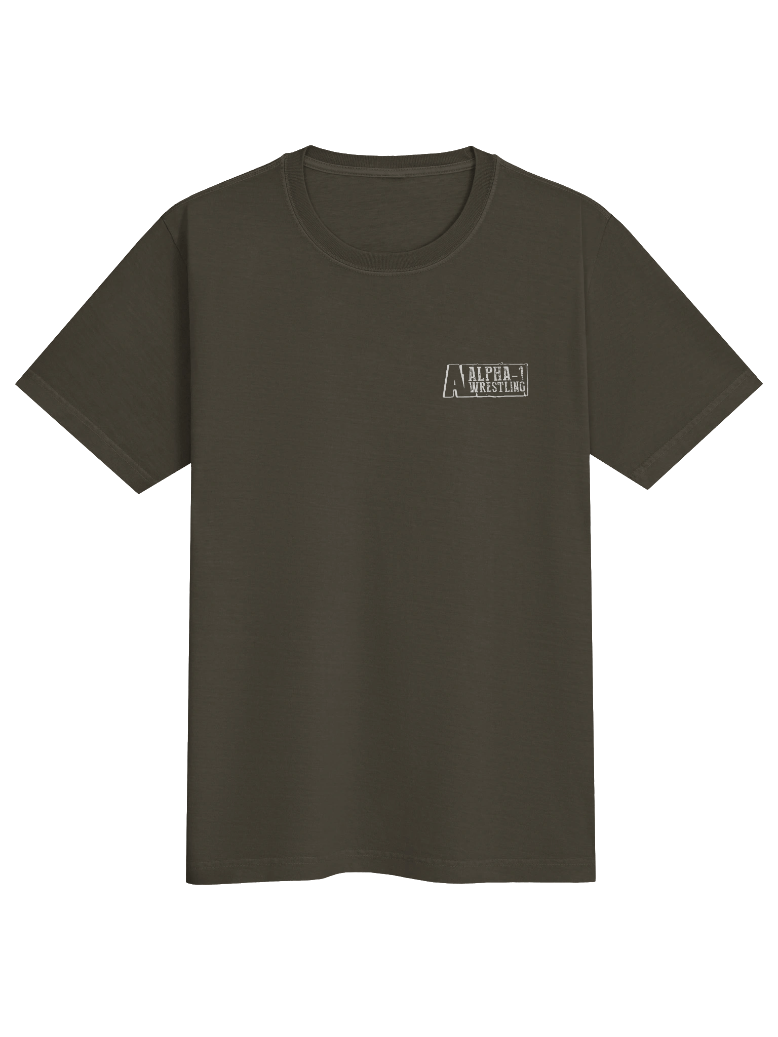 Oversized Tee | White Alpha-1 Wrestling Logo product image (1)