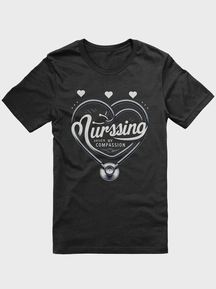 Stethoscope Heart: Nursing Heartbeat Tee product image (3)