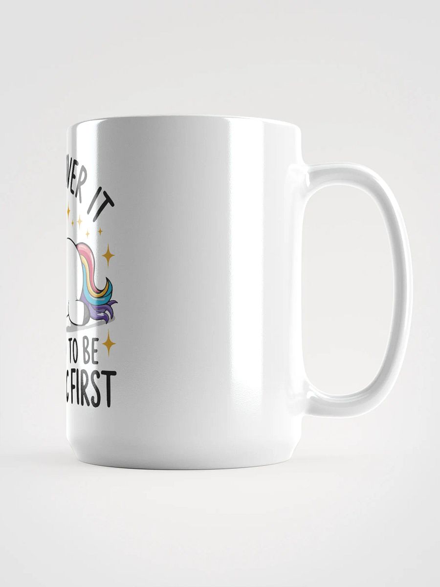 Dramatic Unicorn White Glossy Mug product image (2)