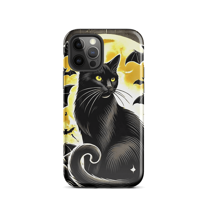 Mystic Black Cat iPhone Tough Case - Halloween Night Design product image (2)